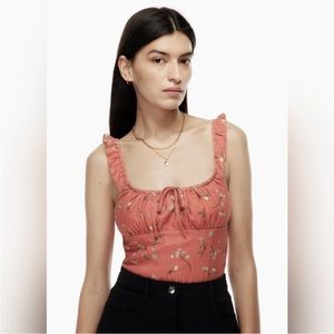 Aritzia Wilfred Bustier Linen Top NWT